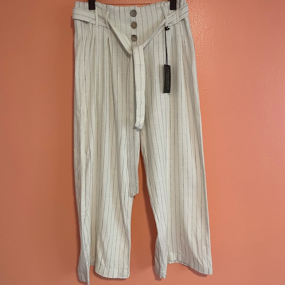 NWT SW Society Wide Leg High Rise Pants Medium